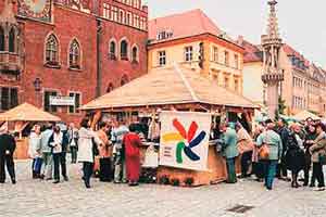 Pierwszy Wrocawski Jarmark Ekologiczny, Rynek, czerwiec 2001